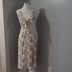 Floral Print Sleeveless Dress